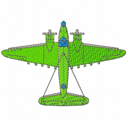Airplanes Embroidery Design 3